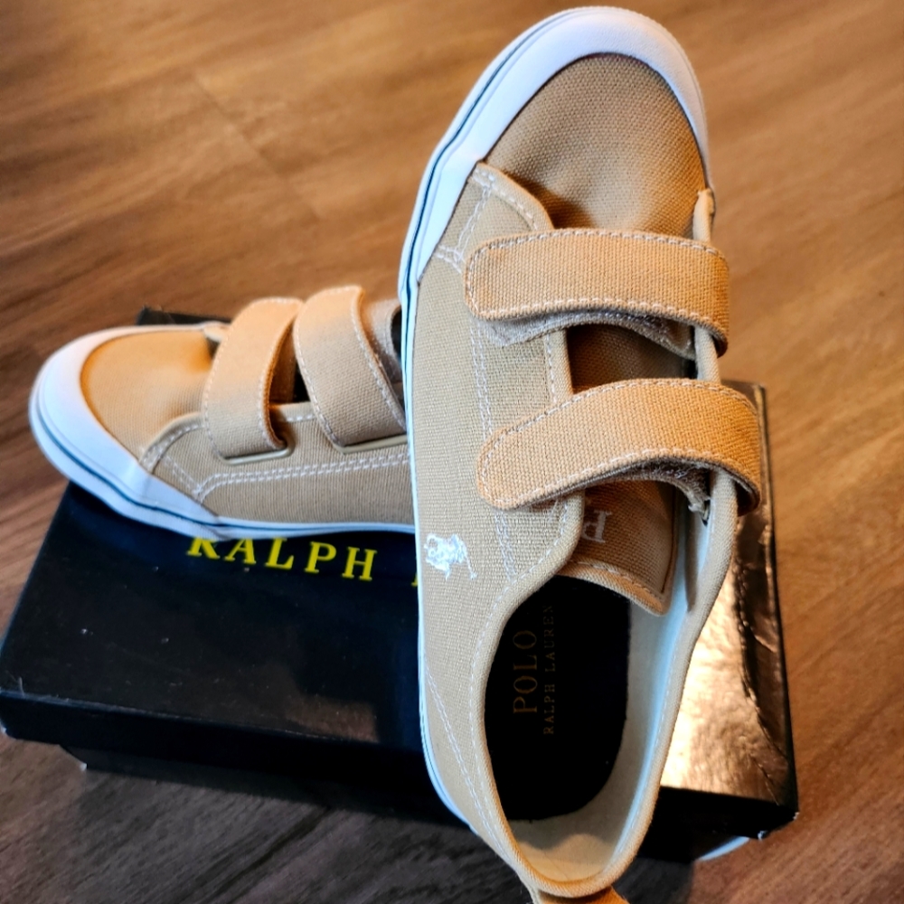 Brand new Polo Ralph Lauren Boy's Canvas sneaker size 3
